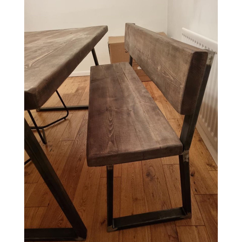 Solid Wood Bench, H80 x W110 x D35cm