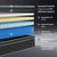 Matelas, matelas hybride, ressorts ensachés individuellement, fermeté moyenne-318422625-318422630