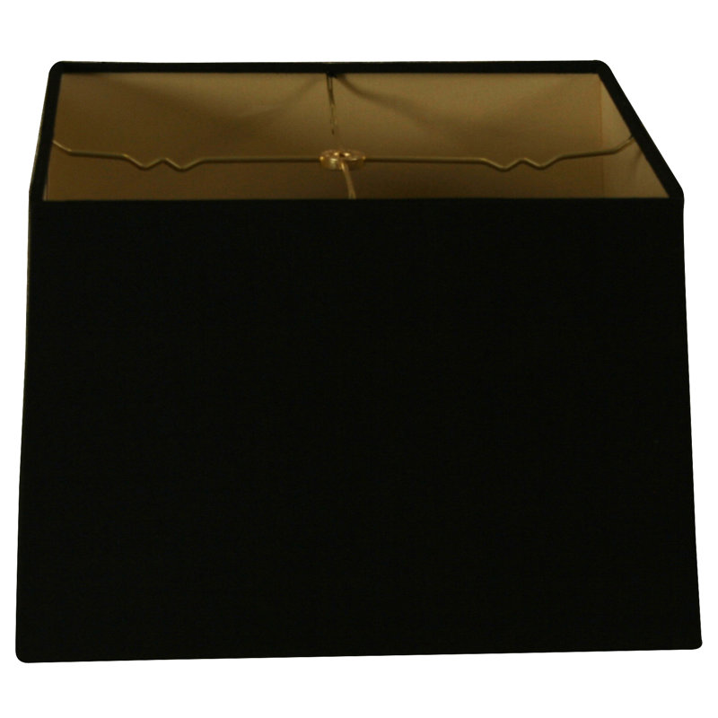 14" shantung square shade lamp Timeless, Coquille d'oeuf