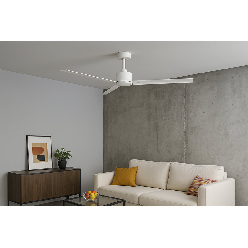 Ventilateur intelligent 72 "Hinkley Fan Indy, Blanc mat