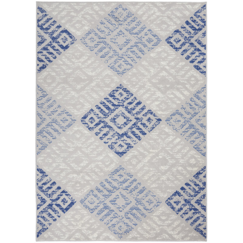 Geometric Indoor Rug, Rectangle 6' x 9'