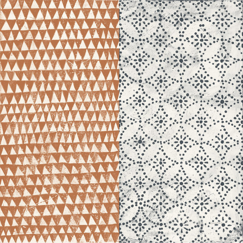 Maki Tile IV by Kathrine Lovell - Wrapped Canvas Painting, 51cm H x 76cm W