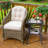 Avanthi Square Metal Outdoor Side Table , 18'' in. W 18'' in. D-1368640699
