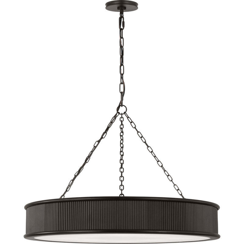 Lustre Rigsby, Fer vieilli, H 4,5 po x l 27 po x P 27 po, 8