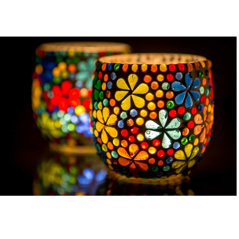 Windlicht Mosaic aus Glas