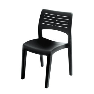 Chaise d'appoint empilable pour patio