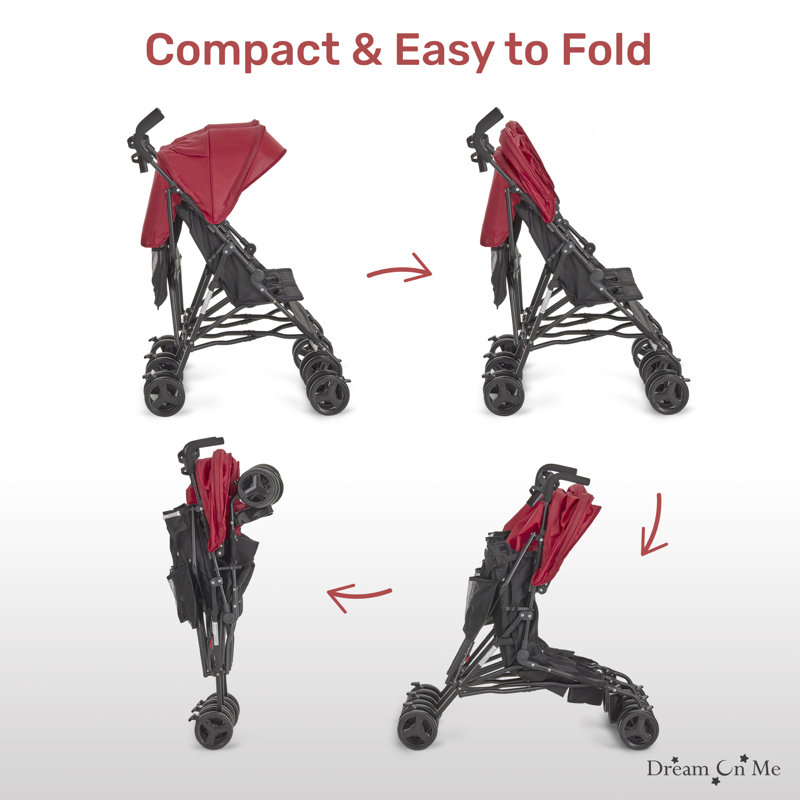 Dream On Me Twin Venture Umbrella Stroller , Red