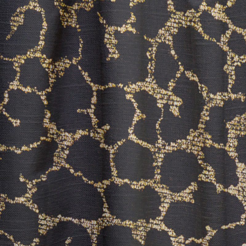 Rideaux semi-transparents avec passe-tringle semi-transparent en fourrure de léopard mid-century safari, l 52 po x L 120 po