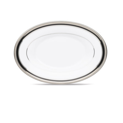 Noritake Austin Platinum Butter Dish, 8"