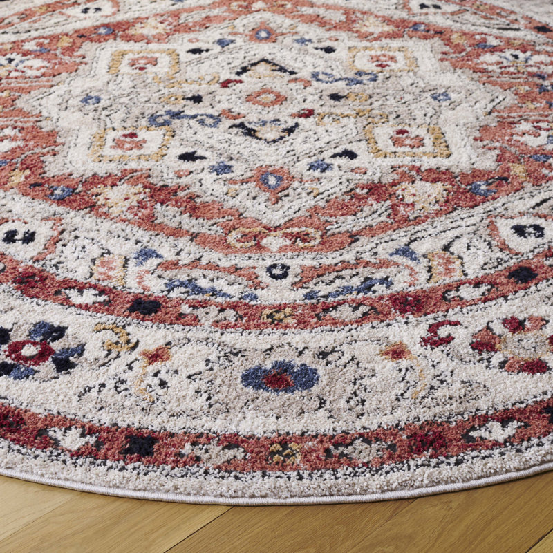 Luna Performance Oriental Rug, Round 6'7"
