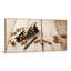 Ensemble de 1 tableau sur toile représentant des outils en bois-130730393-130730389