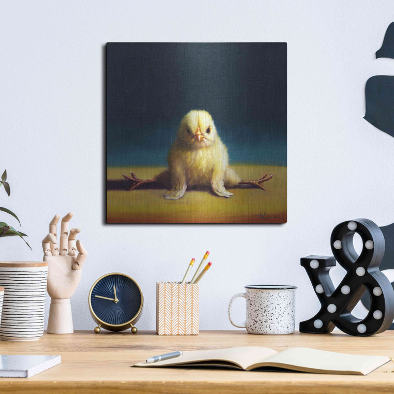 «Yoga Chick Front Split» par Lucia Heffernan, H 12 po x l 12 po