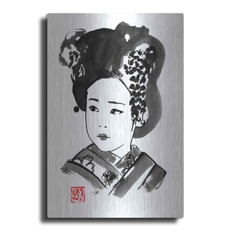 "Petite Japonaise" par Pechane, H 24 po x l 16 po