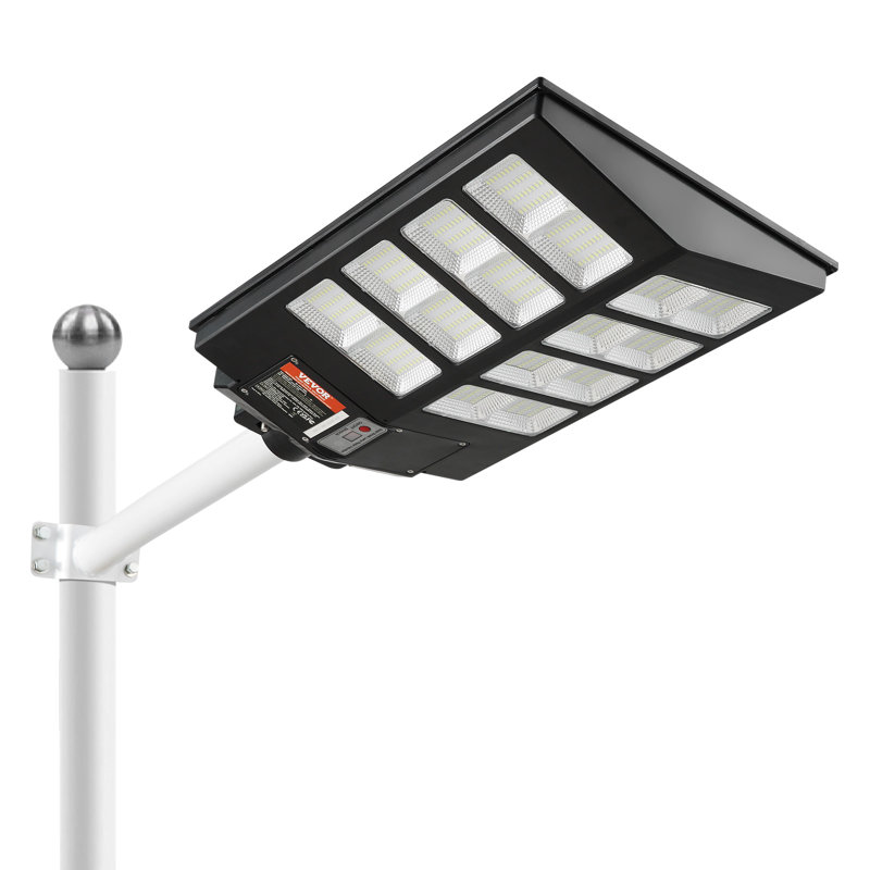 Lampadaire d'extérieur avec panneaux solaires VEVOR