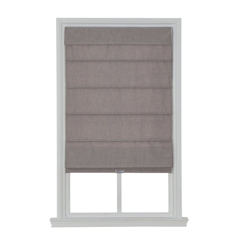 Rideau romain occultant, Gris clair, L 27 po x L 64 po