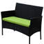 Patio d'extérieur 4 pièces: fauteuils rembourrés, table à thé et mobilier de jardin: coussins d'extérieur