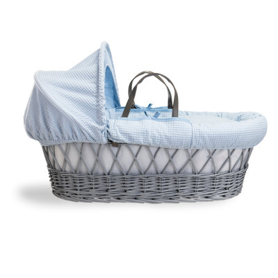 Waffle Wicker Moses Basket