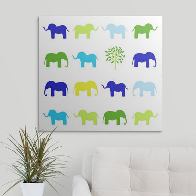 'Animal Sudoku in Blue IV' Chariklia Zarris Graphic Art Print