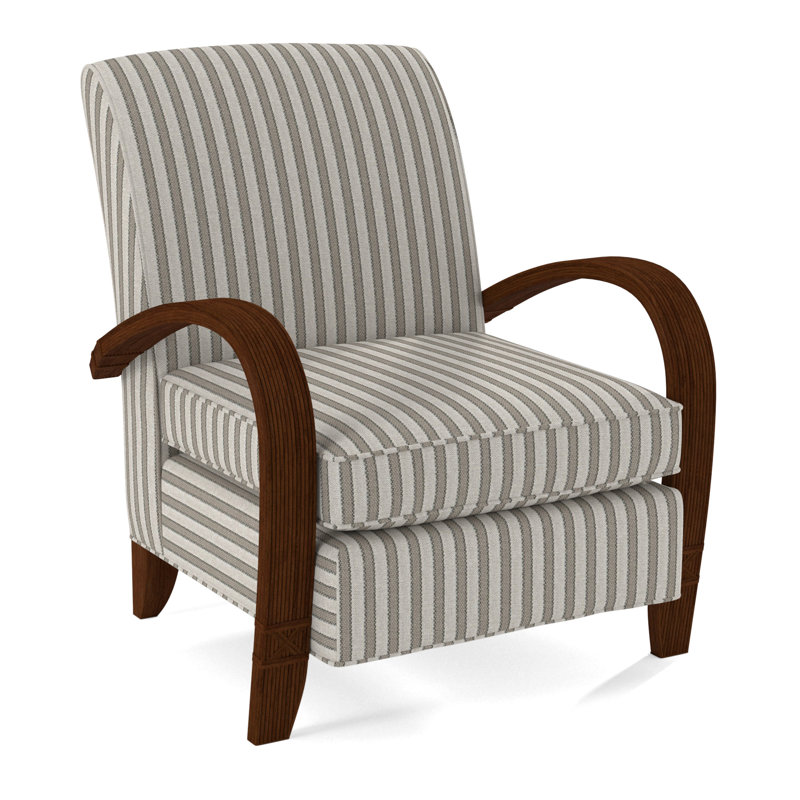 Vero Armchair, Coffee, White Performance Fabric; 0851-94