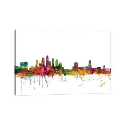 Tampa, Florida Skyline by Michael Tompsett - Wrapped Canvas Gallery-Wrapped Canvas Giclée