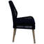 Chaises d'appoint bleu marine foncé à 2 - structure, finition patinée, coussins en mousse, chic côtier pour espace repas (2 unités)-422359095-422359089