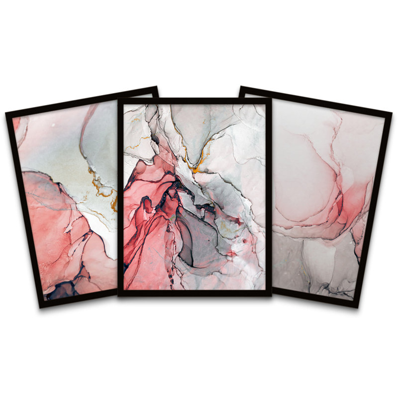 Marble Swirls - 3 Piece Print Set