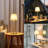 Dimmable Table Lamp Cordless Touch Control Linee Shape for Living Room Dining Room Bedroom