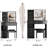 Small Space - Compatible Left Drawer Vanity Table With Cushioned Stool And Tri Color Led Mirror For Cozy Residential Quarters Desktop Stool, Touch Operated Brightness Adjustable Scale Sleeping Areas