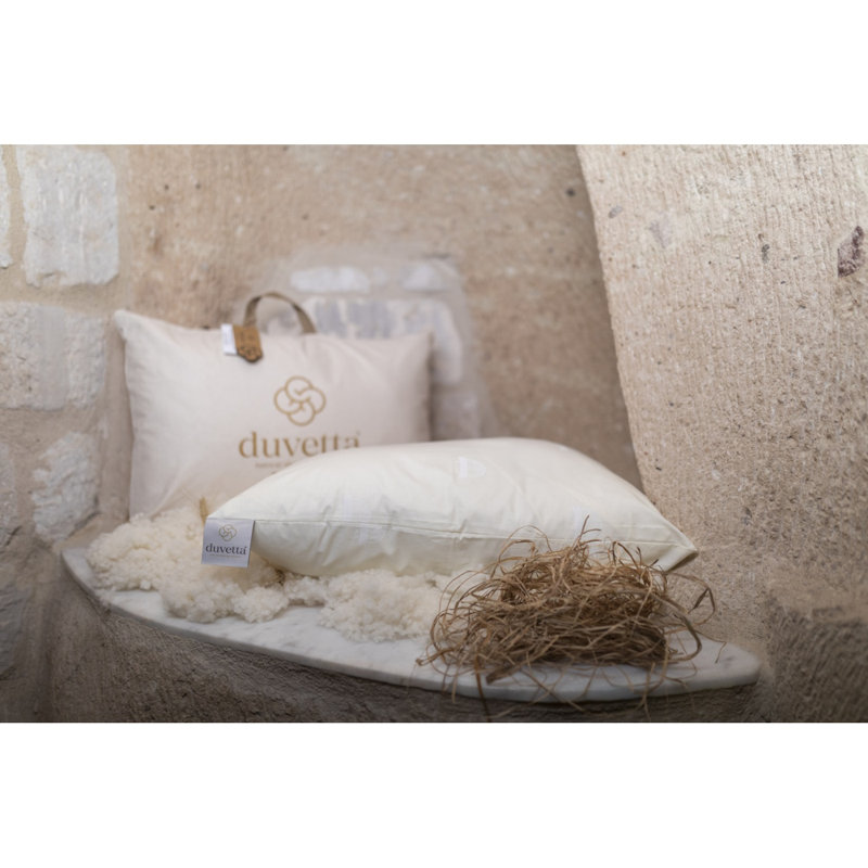 Oreiller en laine pour chambre à coucher, coussin confortable en laine