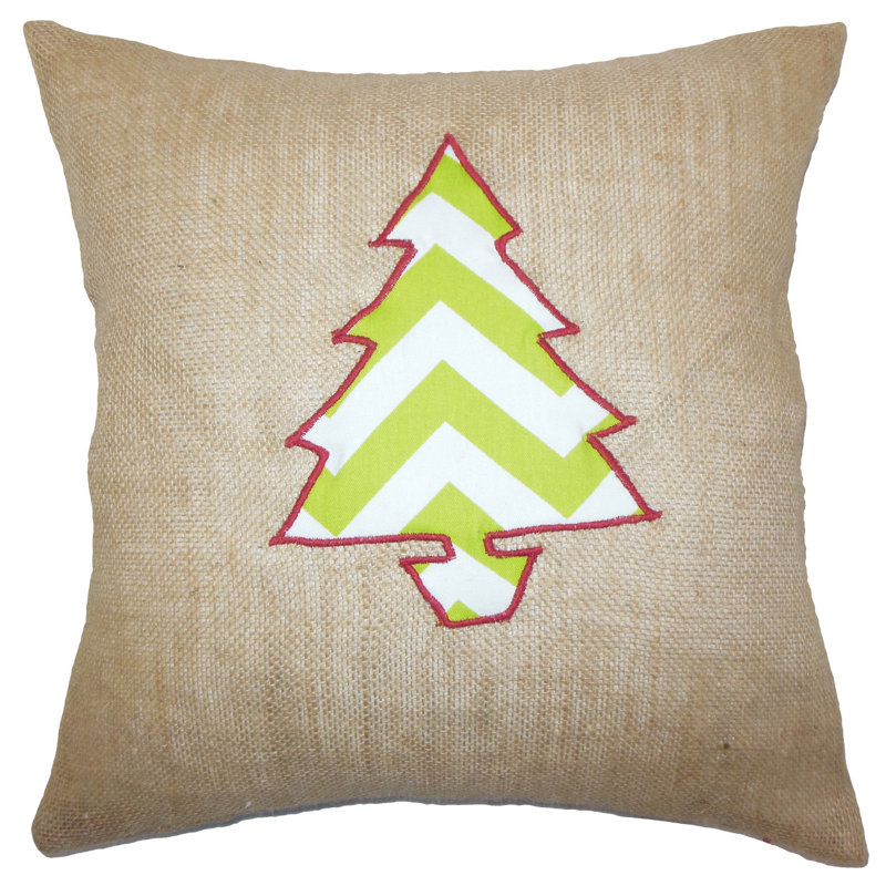 Holiday Patchwork Down Reversible Throw Pillow