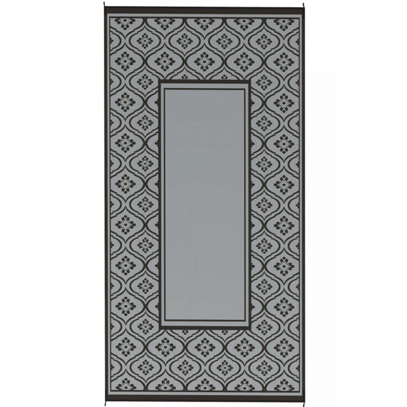 Tapis de patio, tapis d'extérieur réversible, paille de plastique imperméable avec sac de transport