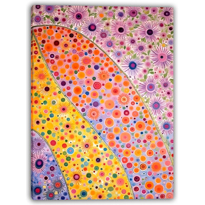 Colorful Harmony – Abstract Floral Energy Canvas Print