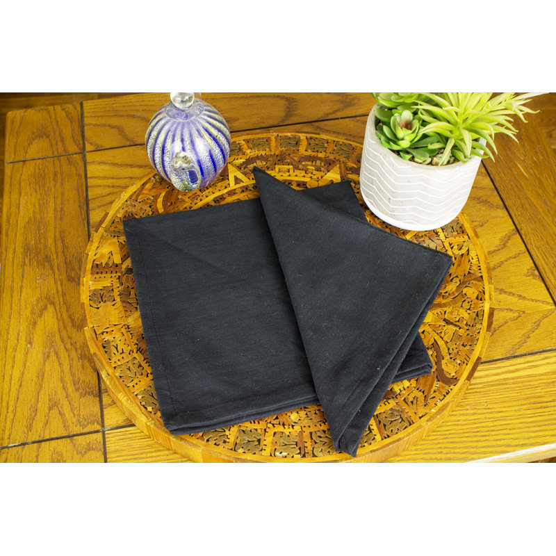 Ruislip SOLID Square Napkin, Black