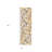 12' Yellow And Beige Abstract Runner Rug