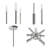 6-Light Contemporary Candelabra Styled Chandelier