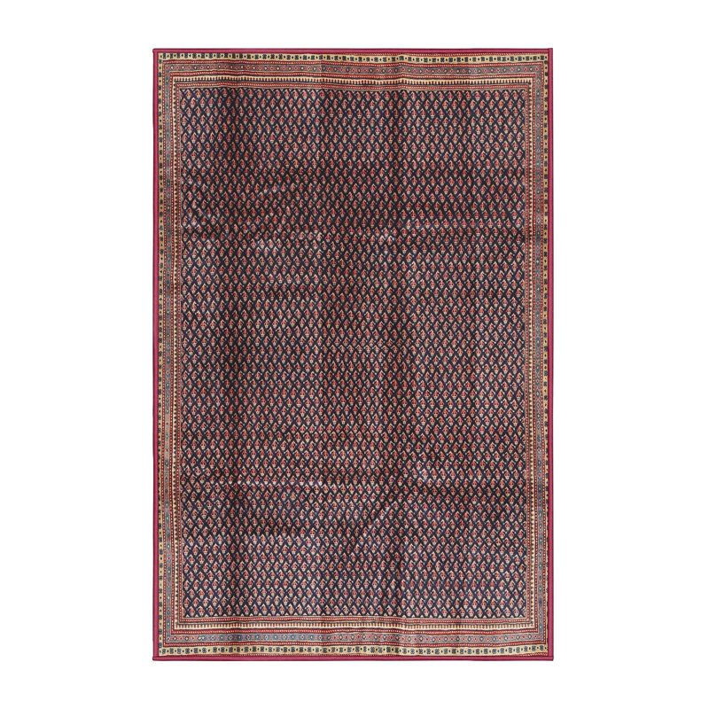 Tapis brun/rouge ciel contemporain, Rectangle 4 pi x 6 pi