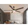 72 Inch 5 - Blade Wooden Ceiling Fan With Light And Remote Control