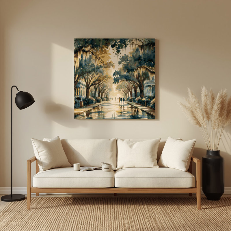 Cities Savannah GA Grey Metal Wall Art, 192" H x 192" W x 0.05" D