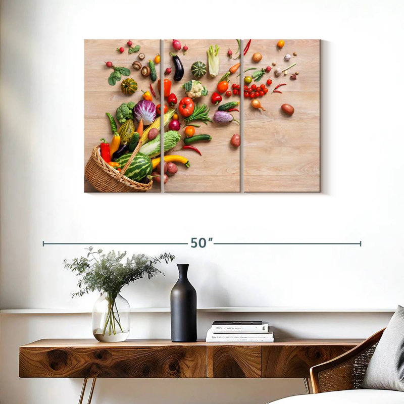 Yarlin Fresh Vegetables, 24" H x 38" W