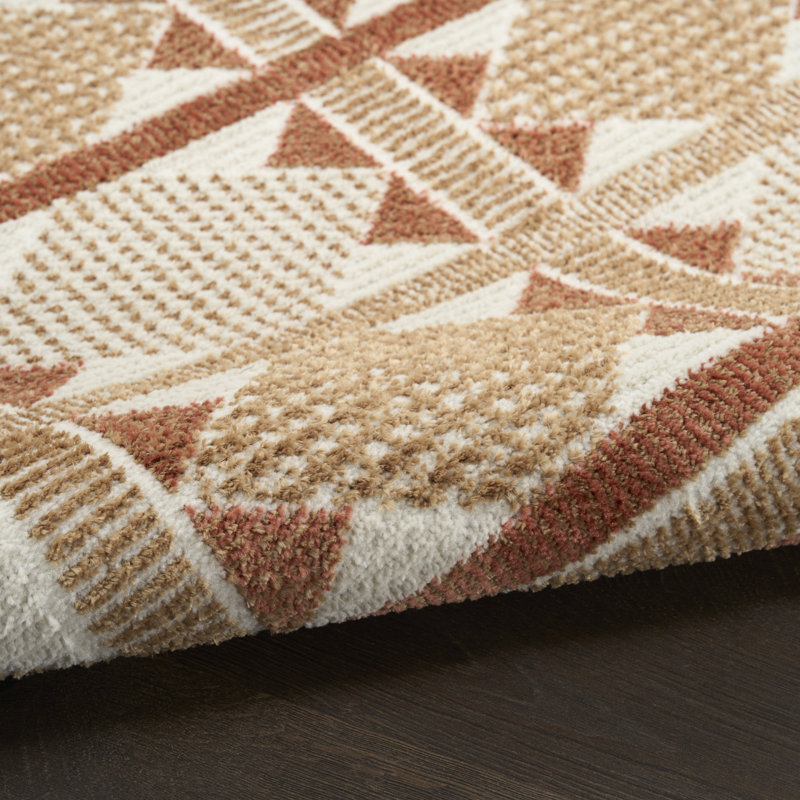 Maridee Rust Modern Indoor Rug, Rectangle 8' x 10'