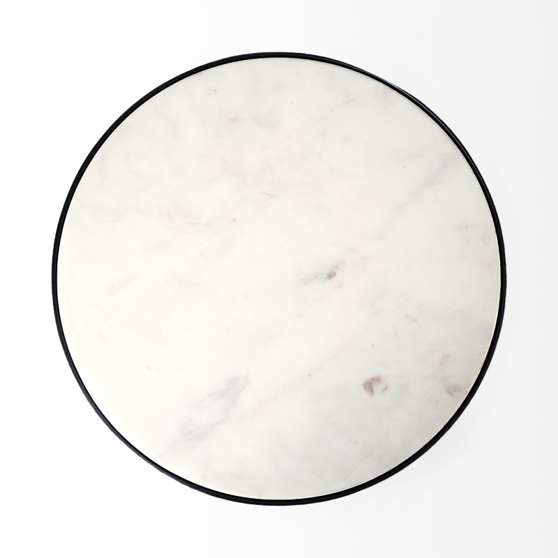 Jiana Marble Top End Table