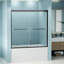 Porte de douche coulissante l 57,88 "x H 57,88"