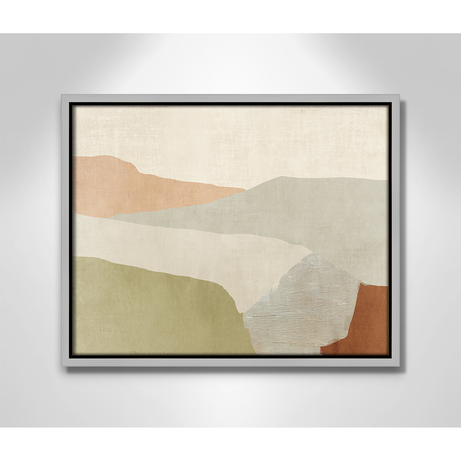 Elspeth "Pastel Views" Painting, 12.5" H x 15.5" W, Silver