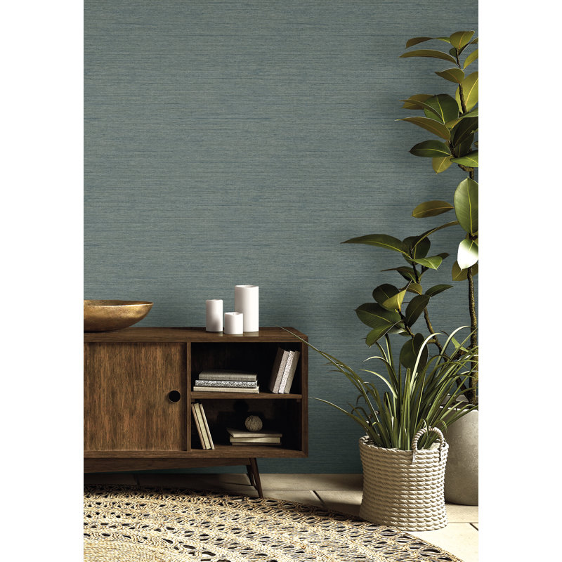  Papier peint en vinyle gaufré en relief, Bleu aérien