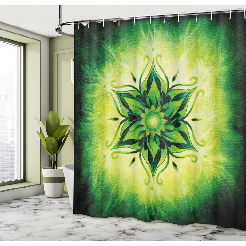 Shower Curtain with Hooks Included, 70" H x 69" W