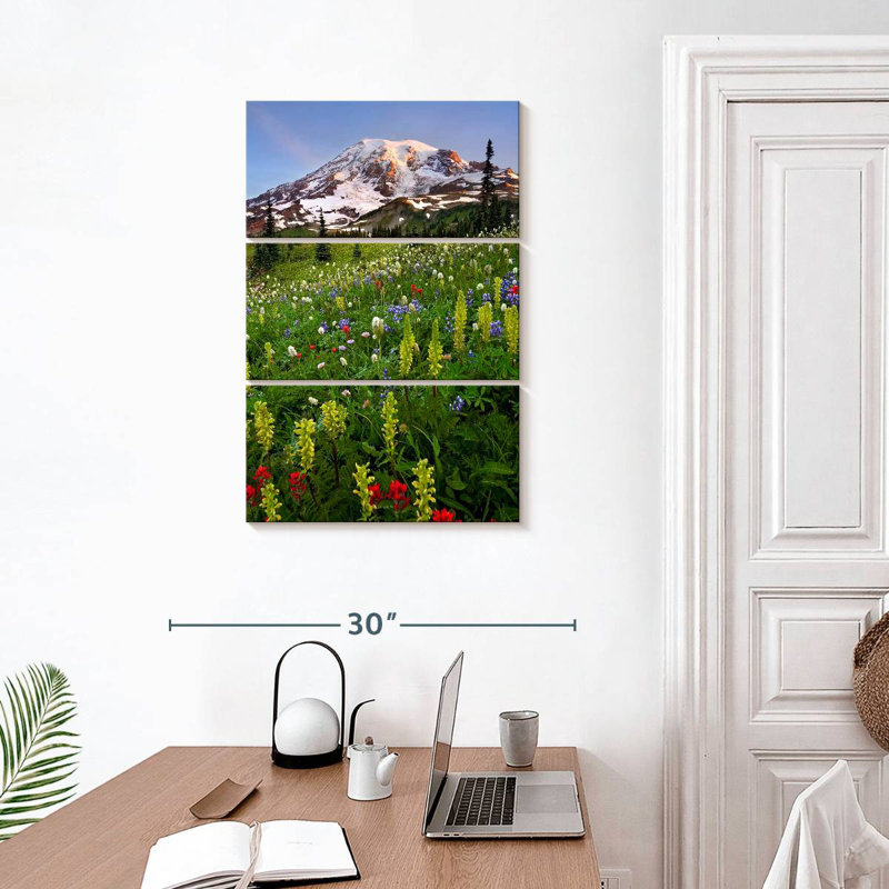 Alvord Mount Rainier Wildflowers, H 32 po x l 20 po