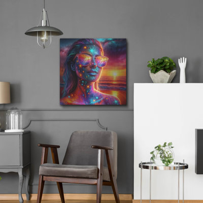  'Dreaming Of Summer' by Rey Klimt Metal Wall Art, 24" x 24"