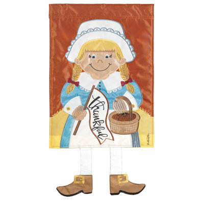 Drapeau de jardin en polyester 24 po x 13 po Devoney