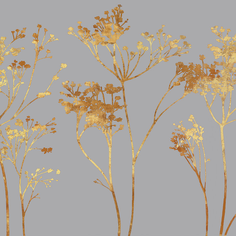 «Gold at Dusk I», impression sur toile, H 18 po x l 18 po x P 1,5 po, Toile tendue, Pas de tapis