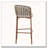 Outdoor Metal Rope Barstool